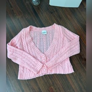 Sky to Moon Pink Cardigan Sweater